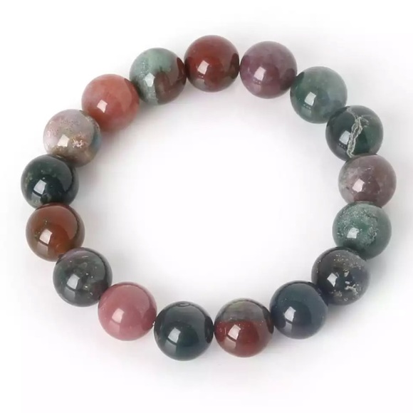 🌟 Bracelet Indian Agate - Picture 1 of 4